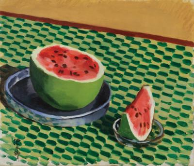小林徳三郎《西瓜》1932年 広島県立美術館