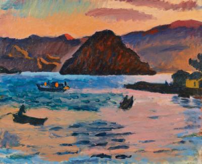 小林徳三郎《海》1942年 ふくやま美術館