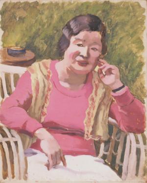 小林徳三郎《婦人像(F婦人)》1946年 ふくやま美術館
