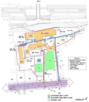 廉塾ならびに菅茶山旧宅　建物配置図