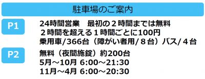 駐車場のご案内