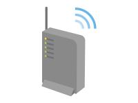 WiFiルーターのイメージイラスト