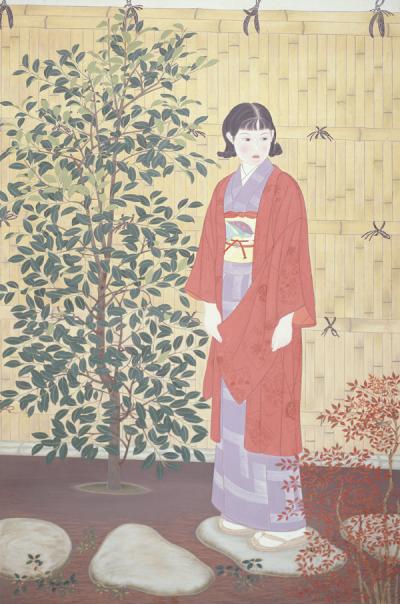 塩出英雄《茶庭》1936年