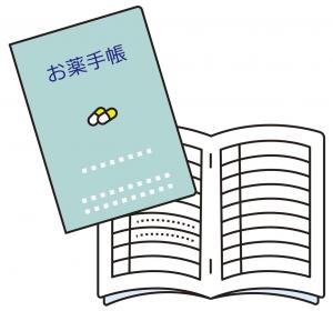 お薬手帳イラスト