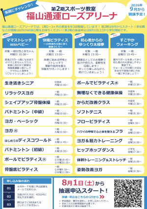 ローズアリーナ教室一覧