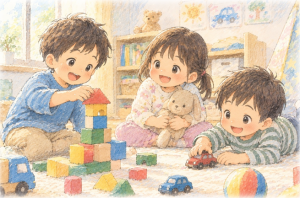 イラスト室内遊び