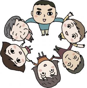 みんなの輪のイラスト