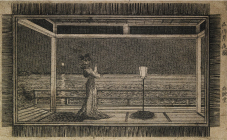 亜欧堂田善《品川月夜図》文化年間（1804-19）頃　神戸市立博物館