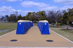 災害時のマンホールトイレ設置状況