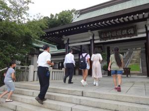 チェックポイントの確認（護国神社）