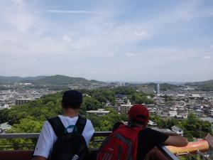 福山城天守閣から見る福山のまち