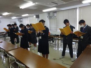 人権・平和フェスタ本番直前の練習風景