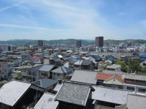 承天寺から見た松永市街