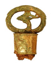 単鳳環頭大刀の金銅製環頭部