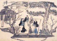 西福寺院中之図