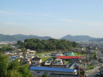 亀山弥生式遺跡全景