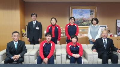 2020年第7回スペシャルオリンピックス日本冬季ナショナルゲーム・北海道出場に伴う表敬訪問の写真