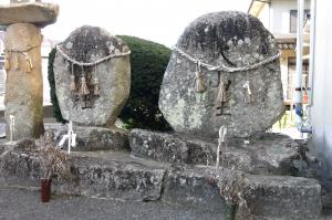 芦田町の大山社（石碑）の写真