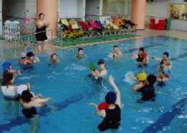 水浴訓練の写真