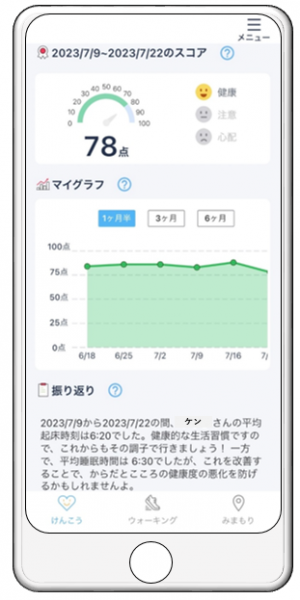 からだとこころの健康判定