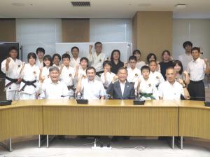 2023年少林寺拳法世界大会 in Tokyo,Japan出場に伴う表敬訪問の写真