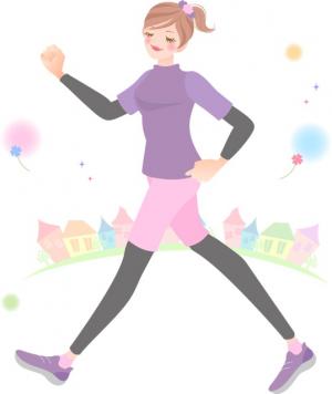 運動しているイラスト