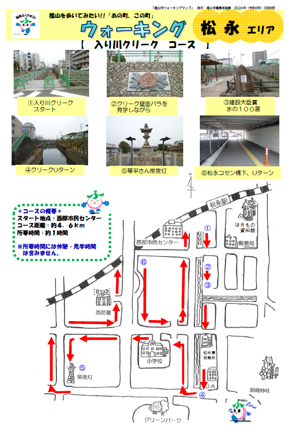 松永地域　ウォーキングマップ