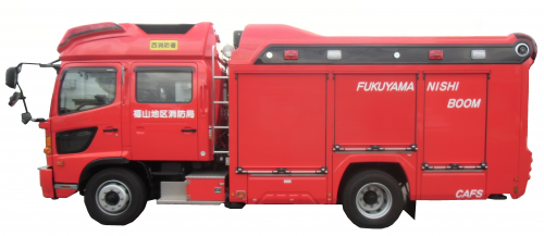 西署13mブーム付多目的消防ポンプ自動車画像