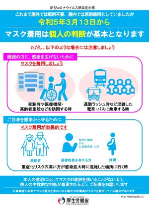 新感染対策・マスクポスター