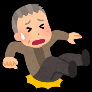 転倒した画像