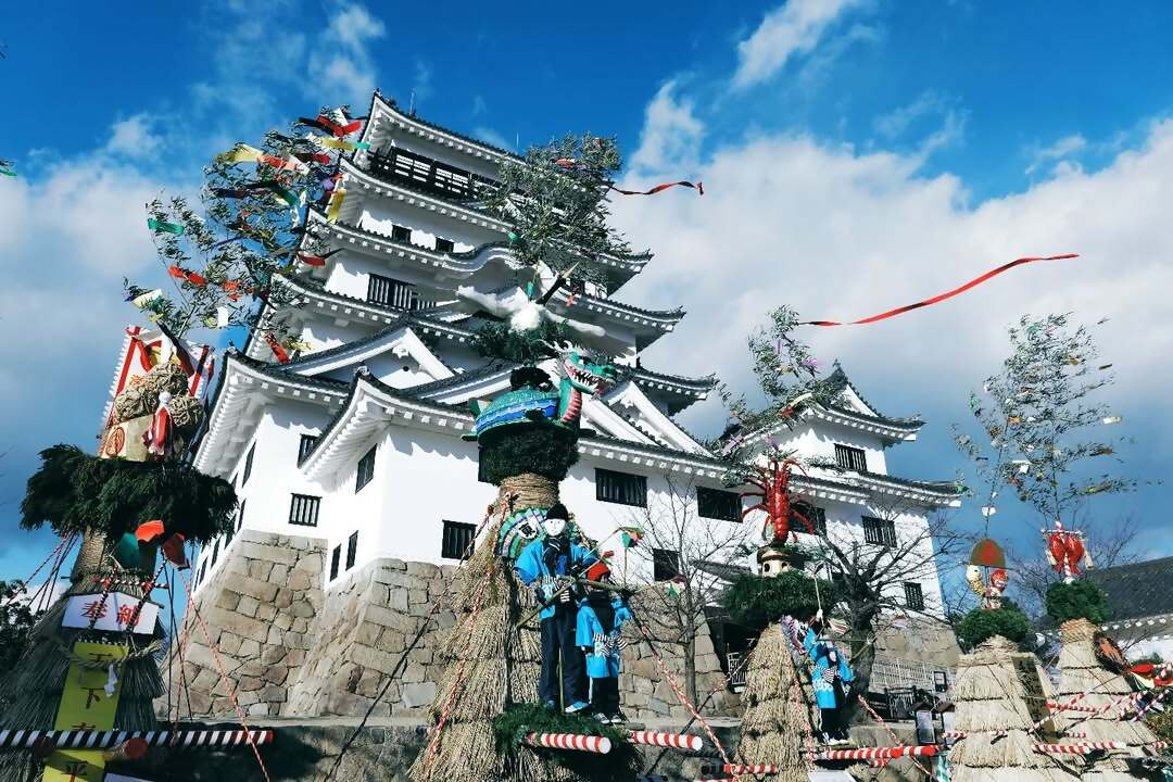 福山城ととんど