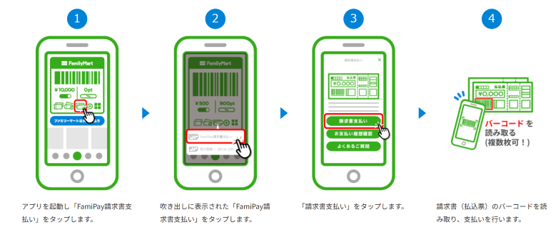 Famipayを使用したお支払い